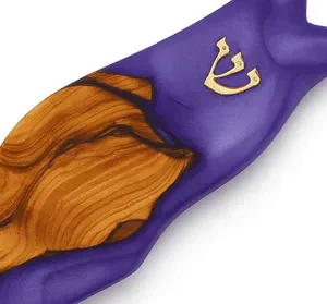 | Epoxy & Olive Tree Mezuzah Case