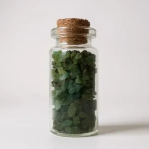 Emerald Crystal in Glass Vial